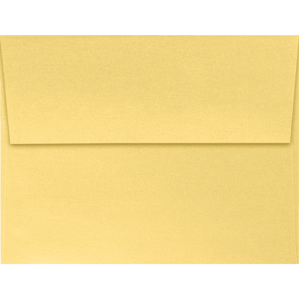 LUXPaper A2 Invitation Envelopes, 4 3/8 x 5 3/4, Gold Metallic, 250 Pack