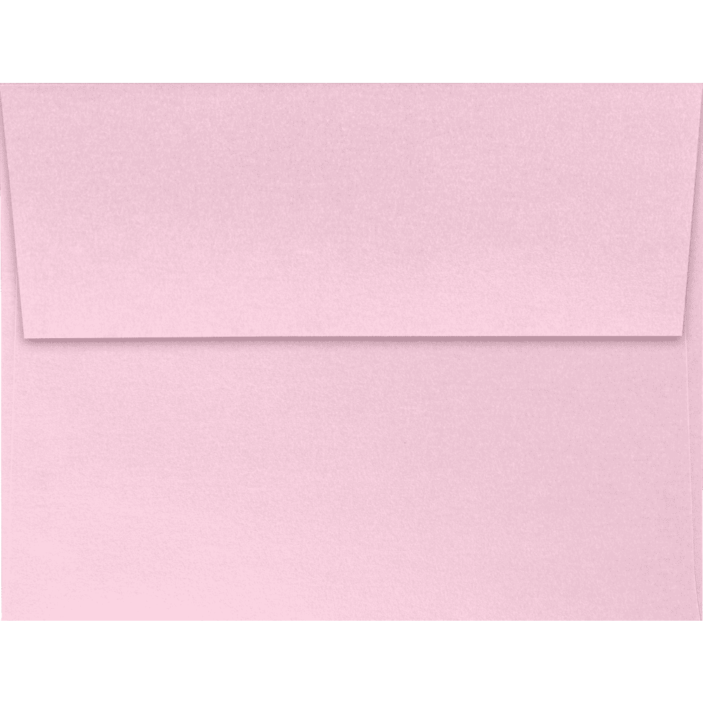 LUXPaper A2 Invitation Envelopes, 4 3/8 x 5 3/4, Rose Quartz Pink Metallic, 500 Pack