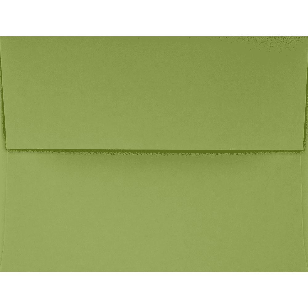 LUXPaper A2 Peel & Press Invitation Envelopes, 4 3/8 x 5 3/4, 70 lb. Avocado Green, 500 Pack