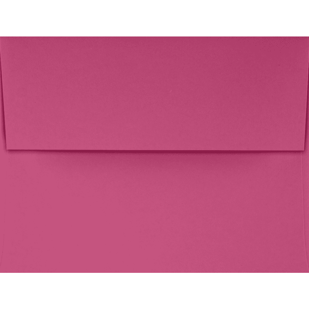 LUXPaper A2 Peel & Press Invitation Envelopes, 4 3/8 x 5 3/4, 80 lb. Magenta Pink, 50 Pack