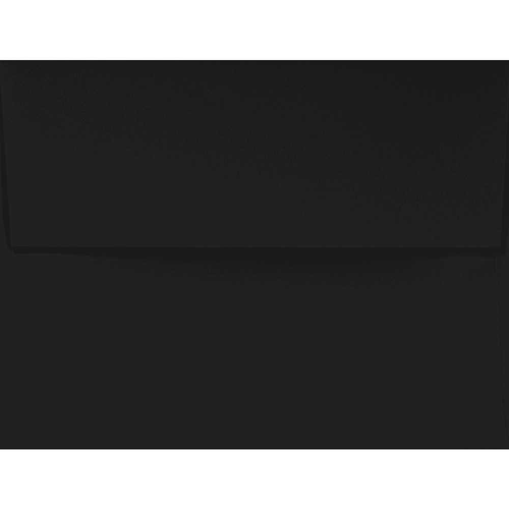 LUXPaper A2 Peel & Press Invitation Envelopes, 4 3/8 x 5 3/4, 80 lb. Midnight Black, 1000 Pack