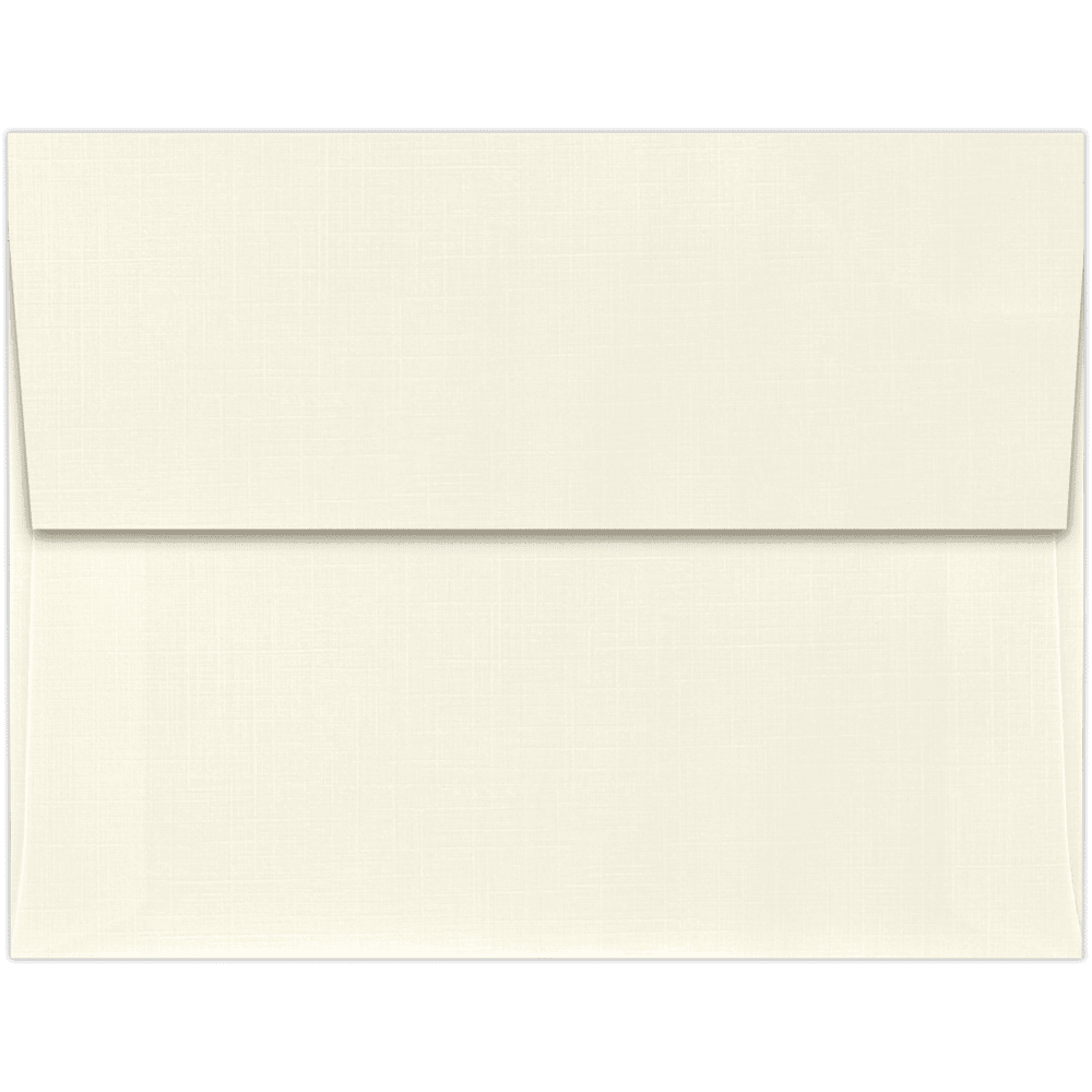 LUXPaper A2 Peel & Press Invitation Envelopes, 4 3/8 x 5 3/4, 80 lb. Natural Linen, 50 Pack
