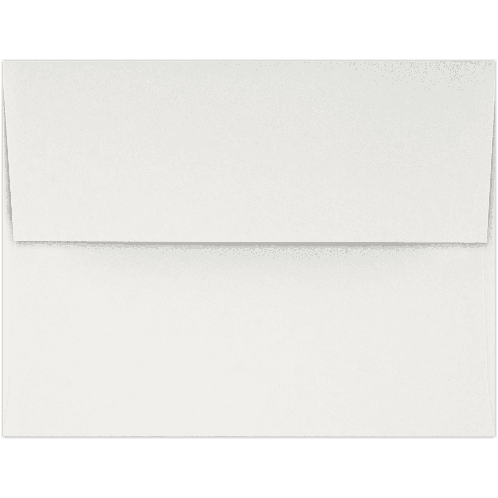 LUXPaper A2 Peel & Press Invitation Envelopes, 4 3/8 x 5 3/4, 80 lb. Natural White, 50 Pack