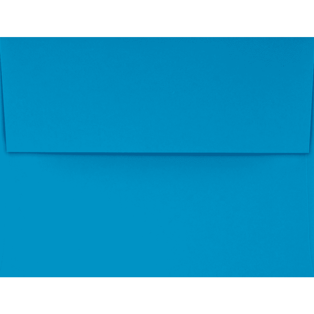 LUXPaper A2 Peel & Press Invitation Envelopes, 4 3/8 x 5 3/4, 80 lb. Pool Blue, 250 Pack