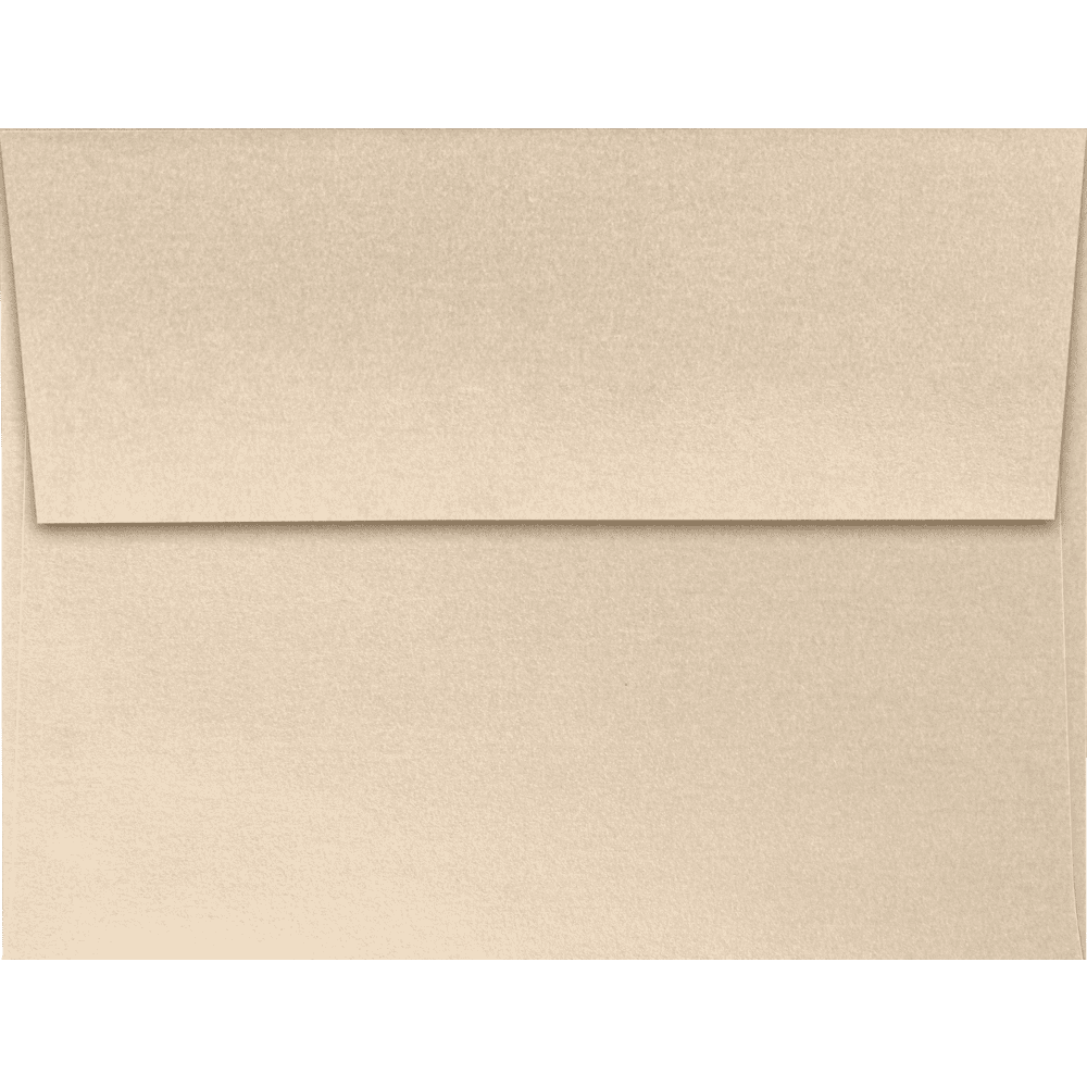 LUXPaper A2 Peel & Press Invitation Envelopes, 4 3/8 x 5 3/4, 80 lb. Taupe Metallic, 500 Pack