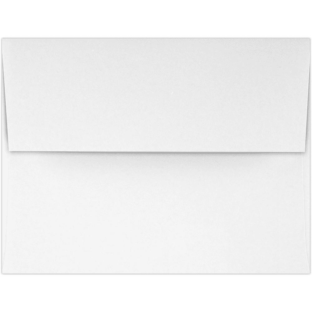 LUXPaper A2 Peel & Press Invitation Envelopes, 4 3/8 x 5 3/4, 80 lb. White, 50 Pack