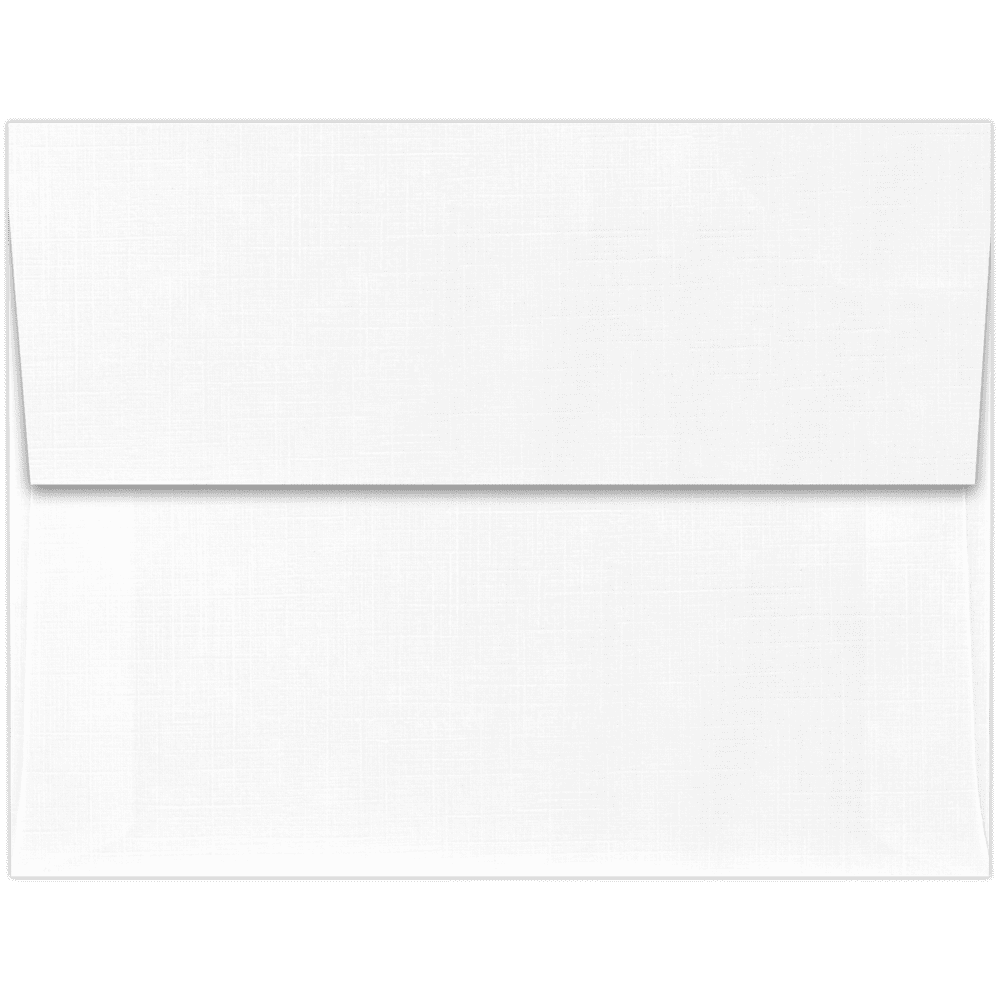LUXPaper A2 Peel & Press Invitation Envelopes, 4 3/8 x 5 3/4, 80 lb. White Linen, 50 Pack