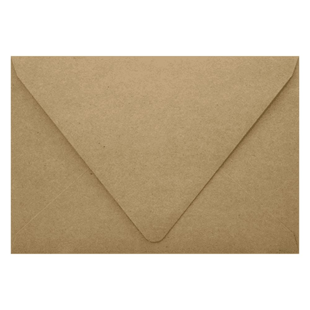 LUXPaper A4 Contour Flap Invitation Envelopes, 4 1/4 x 6 1/4, 70 lb. Grocery Bag Brown, 50 Pack
