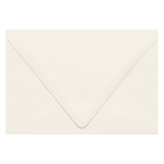 LUXPaper A4 Contour Flap Invitation Envelopes, 4 1/4 x 6 1/4, 80 lb. Natural, 50 Pack