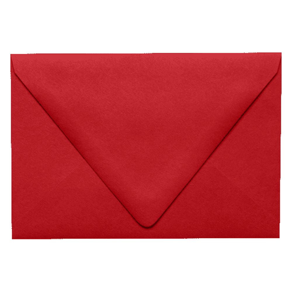 LUXPaper A4 Contour Flap Invitation Envelopes, 4 1/4 x 6 1/4, 80 lb. Ruby Red, 1000 Pack