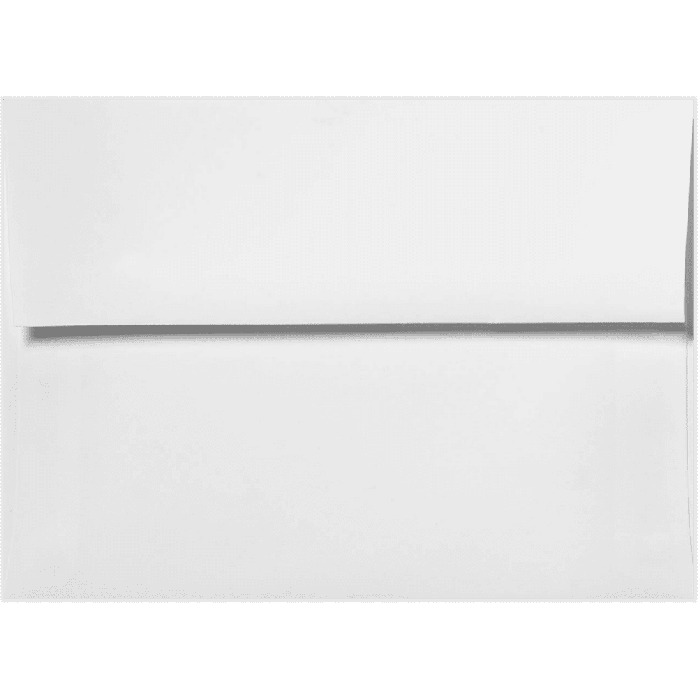 LUXPaper A4 Invitation Envelopes, 4 1/4 x 6 1/4, 24lb, Bright White, 50