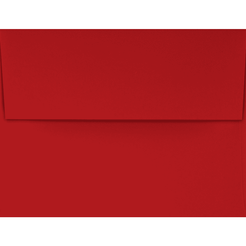LUXPaper A4 Invitation Envelopes, 4 1/4 x 6 1/4, 60 lb. Holiday Red, 500 Pack