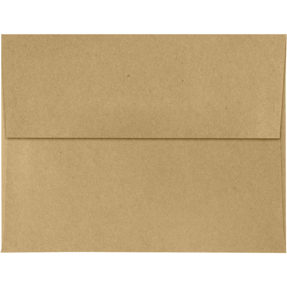 LUXPaper A4 Invitation Envelopes, 4 1/4 x 6 1/4, 70 lb. Grocery Bag Brown, 250 Pack