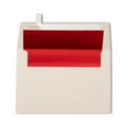 thumbnail image 1 of LUXPaper A4 Invitation Envelopes, 4 1/4 x 6 1/4, 70 lb. Natural with Red Lining, 50 Pack, 1 of 1