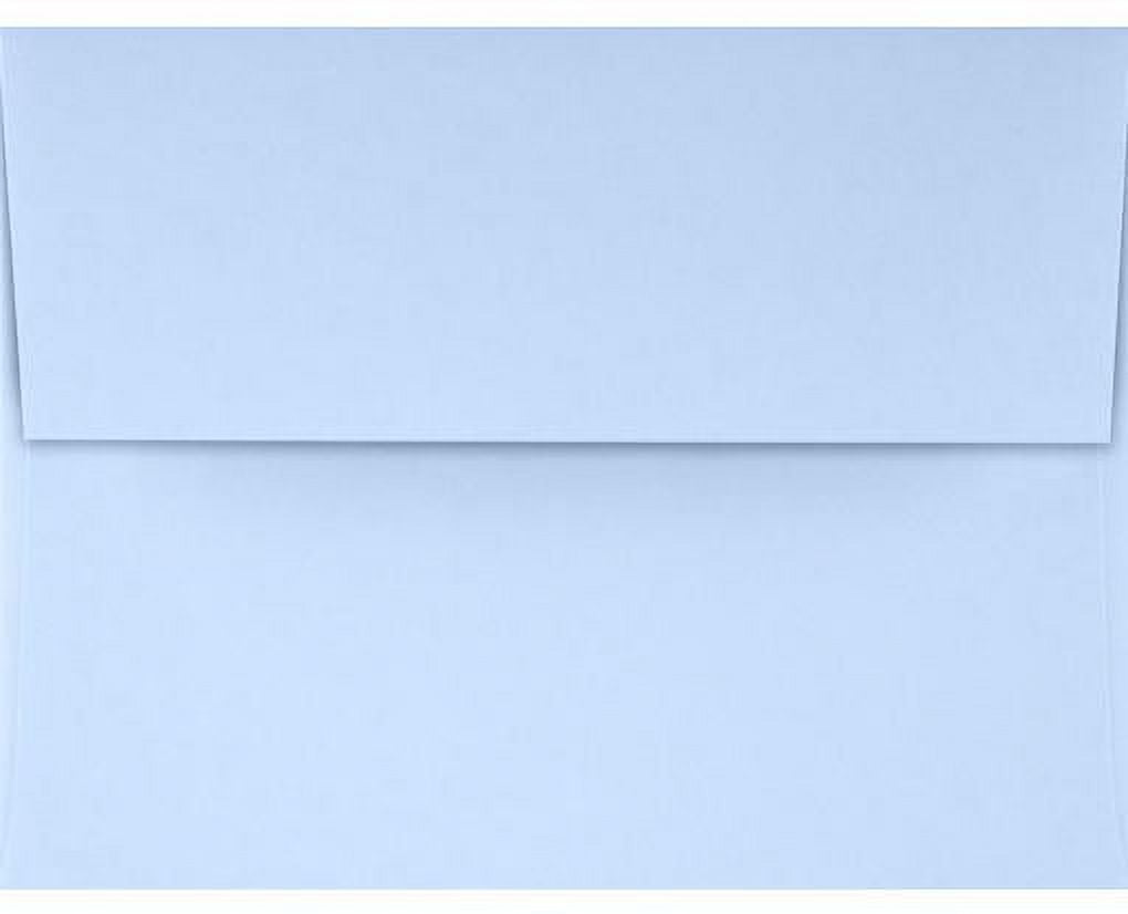 LUXPaper A4 Invitation Envelopes, 4 1/4 x 6 1/4, 80 lb. Baby Blue, 500 Pack