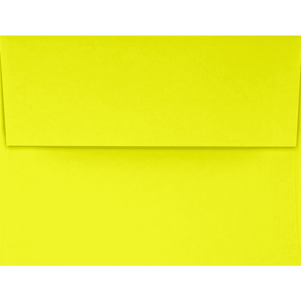 LUXPaper A4 Invitation Envelopes, 4 1/4 x 6 1/4, 80 lb. Citrus Green, 50 Pack