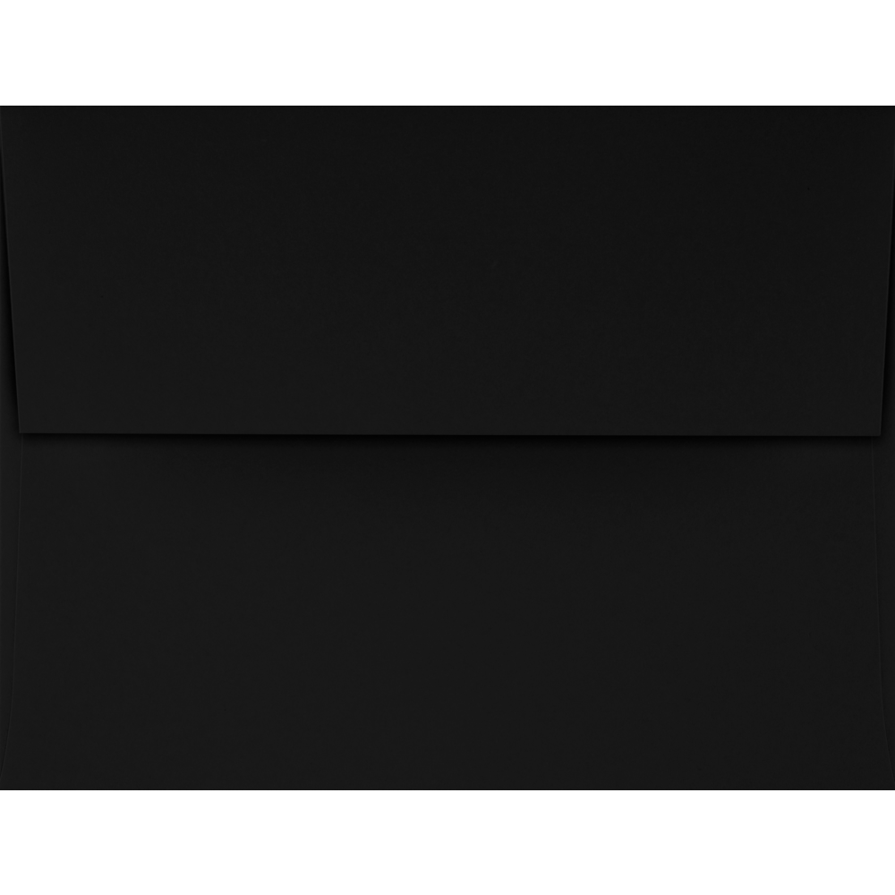 LUXPaper A4 Invitation Envelopes, 4 1/4 x 6 1/4, 80 lb. Midnight Black, 1000 Pack