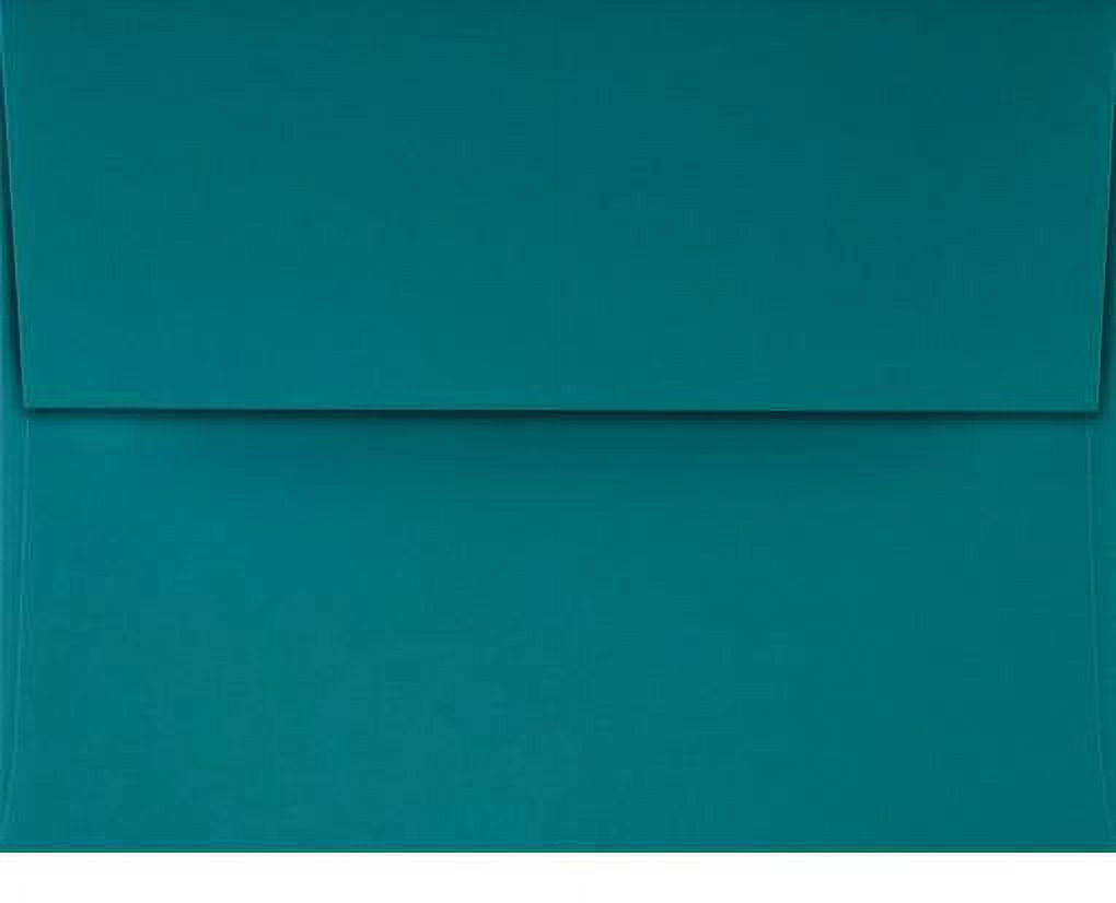 LUXPaper A4 Invitation Envelopes, 4 1/4 x 6 1/4, 80 lb. Teal Blue, 500 Pack