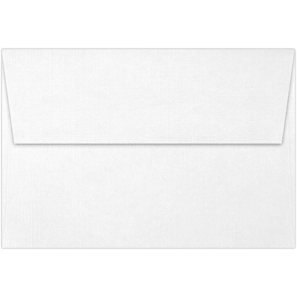 LUXPaper A4 Invitation Envelopes, 4 1/4 x 6 1/4, 80 lb. White Linen, 1000 Pack