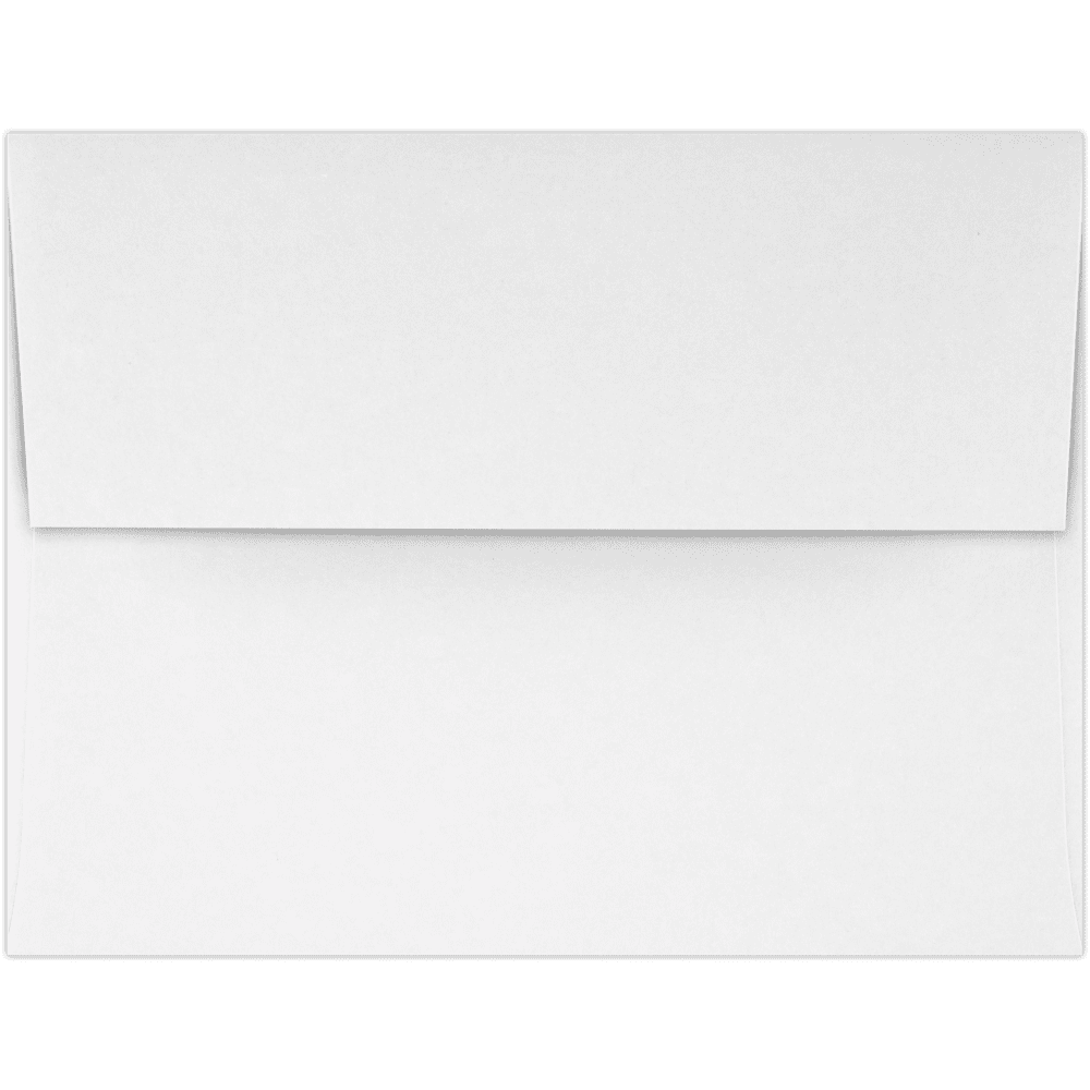 LUXPaper A4 Invitation Envelopes w/ Peel & Press, 4 1/4 x 6 1/4, 60lb, Bright White, 50 Pack