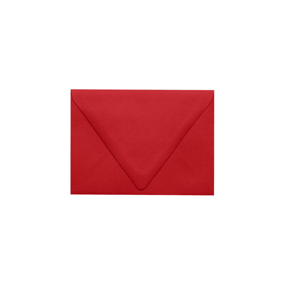 LUXPaper A6 Contour Flap Invitation Envelopes, 4 3/4 x 6 1/2, 80 lb. Ruby Red, 1000 Pack