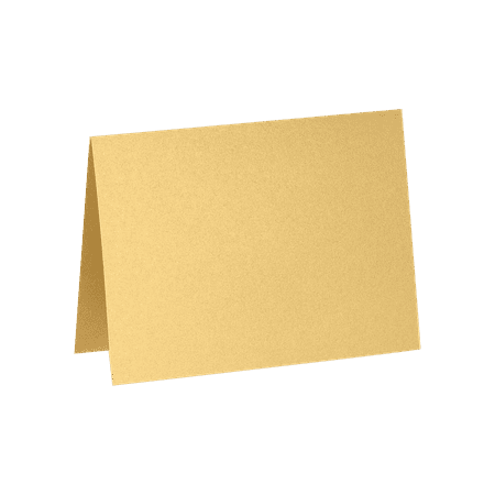 LUXPaper A6 Folded Card, 4 5/8 x 6 1/4, Gold Metallic, 250 Pack