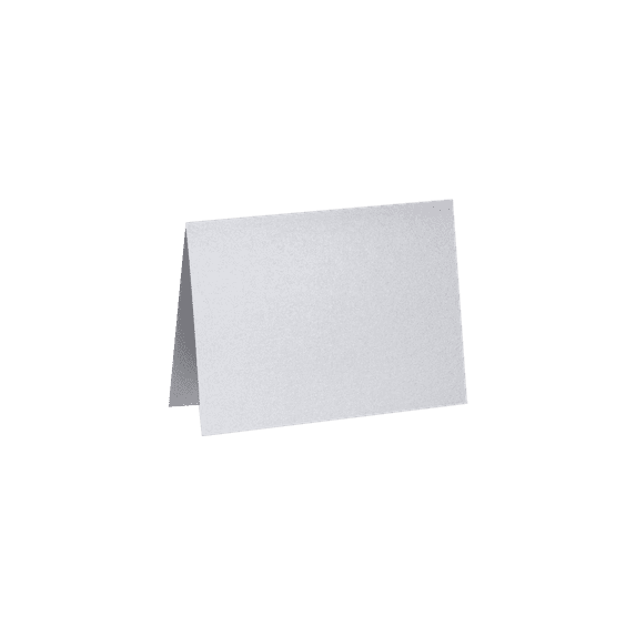LUXPaper A6 Folded Card, 4 5/8 x 6 1/4, Silver Metallic, 500 Pack