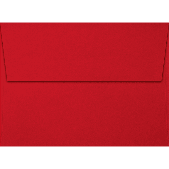 LUXPaper A6 Invitation Envelopes, 4 3/4 x 6 1/2, 60 lb. Holiday Red, 250 Pack