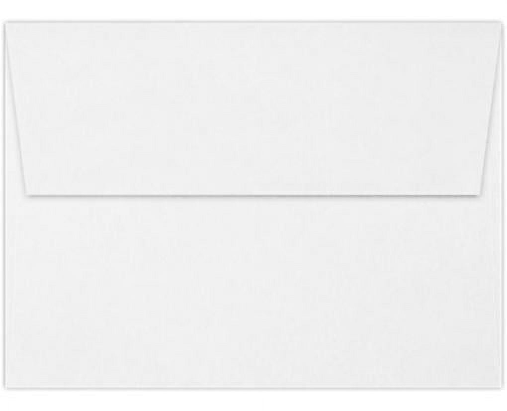 LUXPaper A6 Invitation Envelopes, 4 3/4 x 6 1/2, Strathmore Premium Wove 80lb. Bright White, 500 Pack