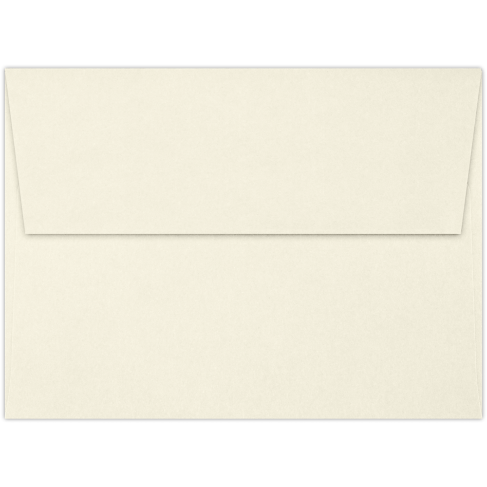 LUXPaper A6 Invitation Envelopes, 4 3/4 x 6 1/2, Strathmore Premium Wove 80lb. Natural White, 50 Pack