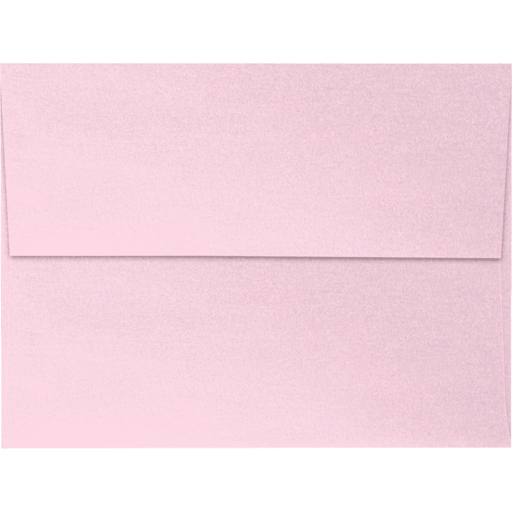 LUXPaper A6 Invitation Envelopes w/Peel & Press, 4 3/4 x 6 1/2, Rose Quartz Metallic, 50 Pack