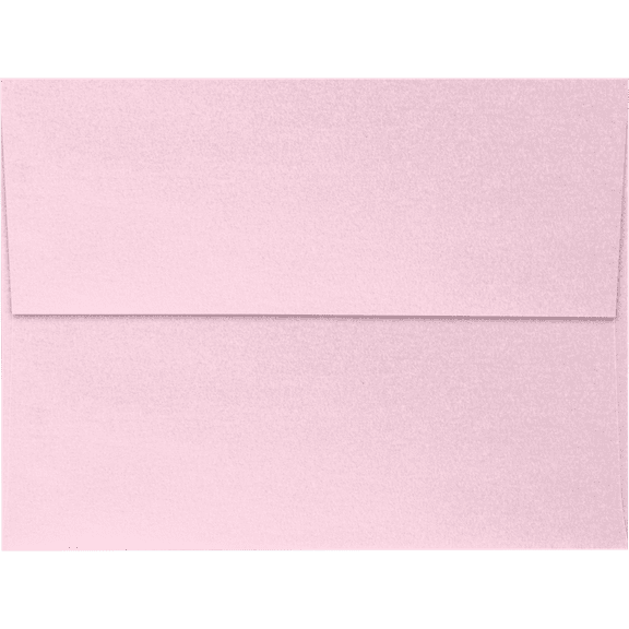 LUXPaper A6 Invitation Envelopes w/Peel & Press, 4 3/4 x 6 1/2, Rose Quartz Metallic, 50 Pack