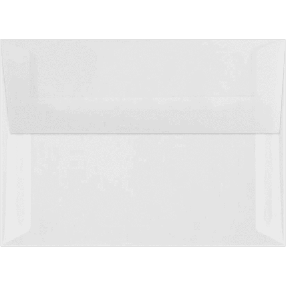 LUXPaper A6 Peel & Press Invitation Envelopes, 4 3/4 x 6 1/2, 30 lb. Clear Translucent, 250 Pack