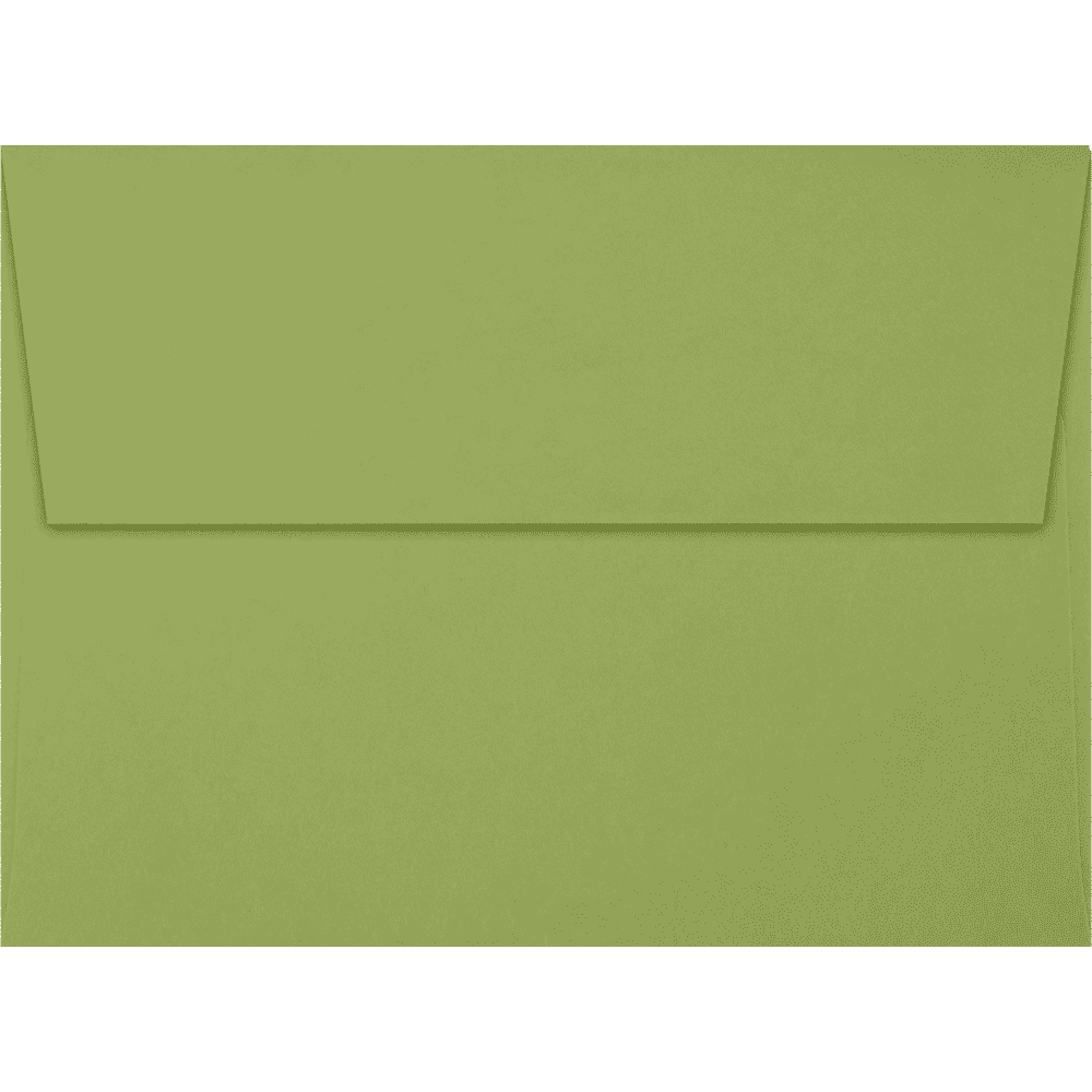 LUXPaper A6 Peel & Press Invitation Envelopes, 4 3/4 x 6 1/2, 70 lb. Avocado Green, 500 Pack