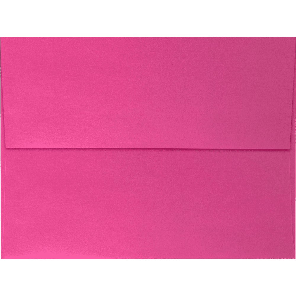 LUXPaper A6 Peel & Press Invitation Envelopes, 4 3/4 x 6 1/2, 80 lb. Azalea Pink Metallic for 4 5/8 x 6 1/4 Cards, 250 Pack