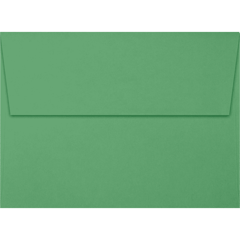 LUXPaper A6 Peel & Press Invitation Envelopes, 4 3/4 x 6 1/2, 80 lb. Holiday Green, 50 Pack