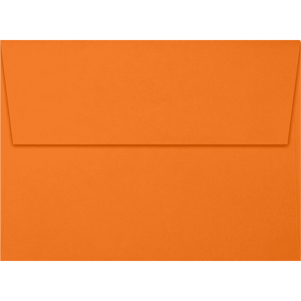 LUXPaper A6 Peel & Press Invitation Envelopes, 4 3/4 x 6 1/2, 80 lb. Mandarin Orange, 500 Pack