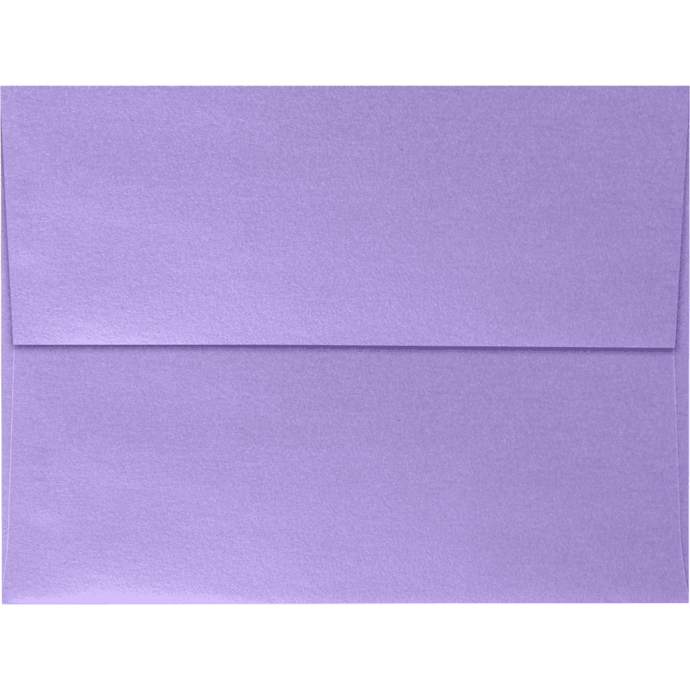 LUXPaper A6 Peel & Press Invitation Envelopes, 4 3/4 x 6 1/2, 80lb. Amethyst Purple Metallic, 250 Pack