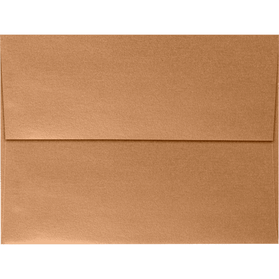 LUXPaper A6 Peel & Press Invitation Envelopes, 4 3/4 x 6 1/2, 80lb. Copper Metallic, 250 Pack