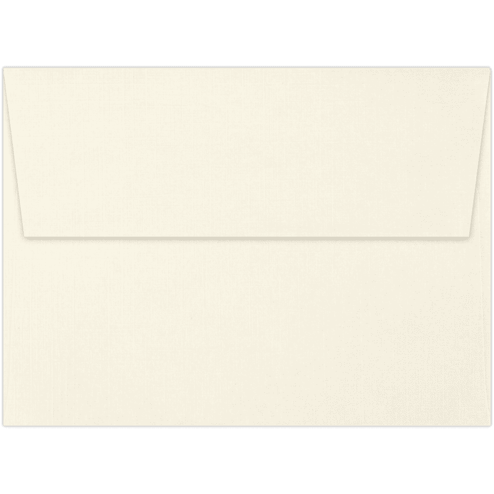 LUXPaper A6 Peel & Press Invitation Envelopes, 4 3/4 x 6 1/2, 80lb. Natural Linen, 50 Pack