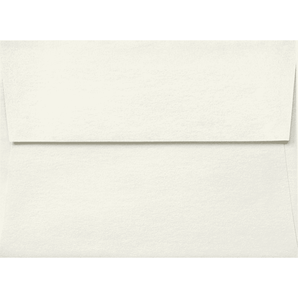 LUXPaper A6 Peel & Press Invitation Envelopes, 4 3/4 x 6 1/2, 80lb. Quartz Off White Metallic, with Moistenable Glue, 1000 Pack