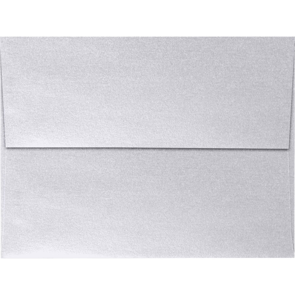 LUXPaper A6 Peel & Press Invitation Envelopes, 4 3/4 x 6 1/2, 80lb. Silver Metallic, 500 Pack