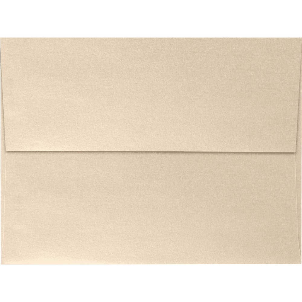 LUXPaper A6 Peel & Press Invitation Envelopes, 4 3/4 x 6 1/2, 80lb. Taupe Metallic, 50 Pack