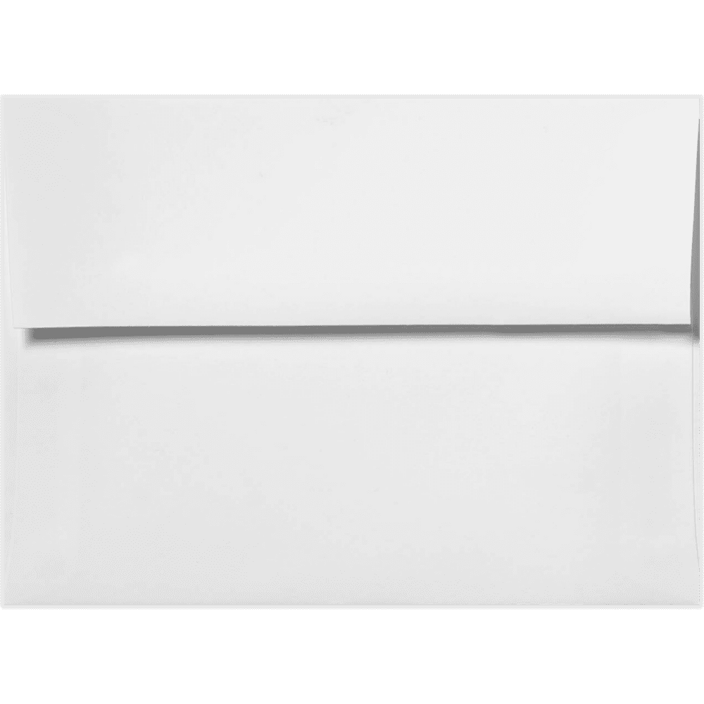 LUXPaper A6 Peel & Press Invitation Envelopes, 4 3/4 x 6 1/2, 80lb. White, 1000 Pack