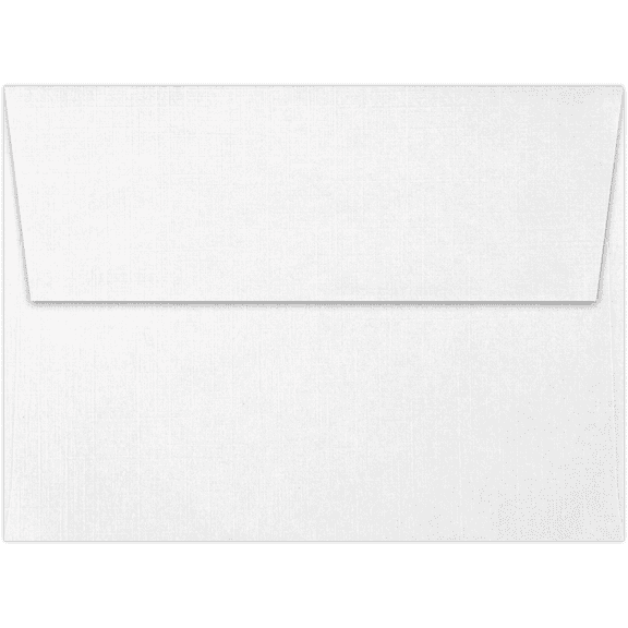 LUXPaper A6 Peel & Press Invitation Envelopes, 4 3/4 x 6 1/2, 80lb. White Linen, 1000 Pack