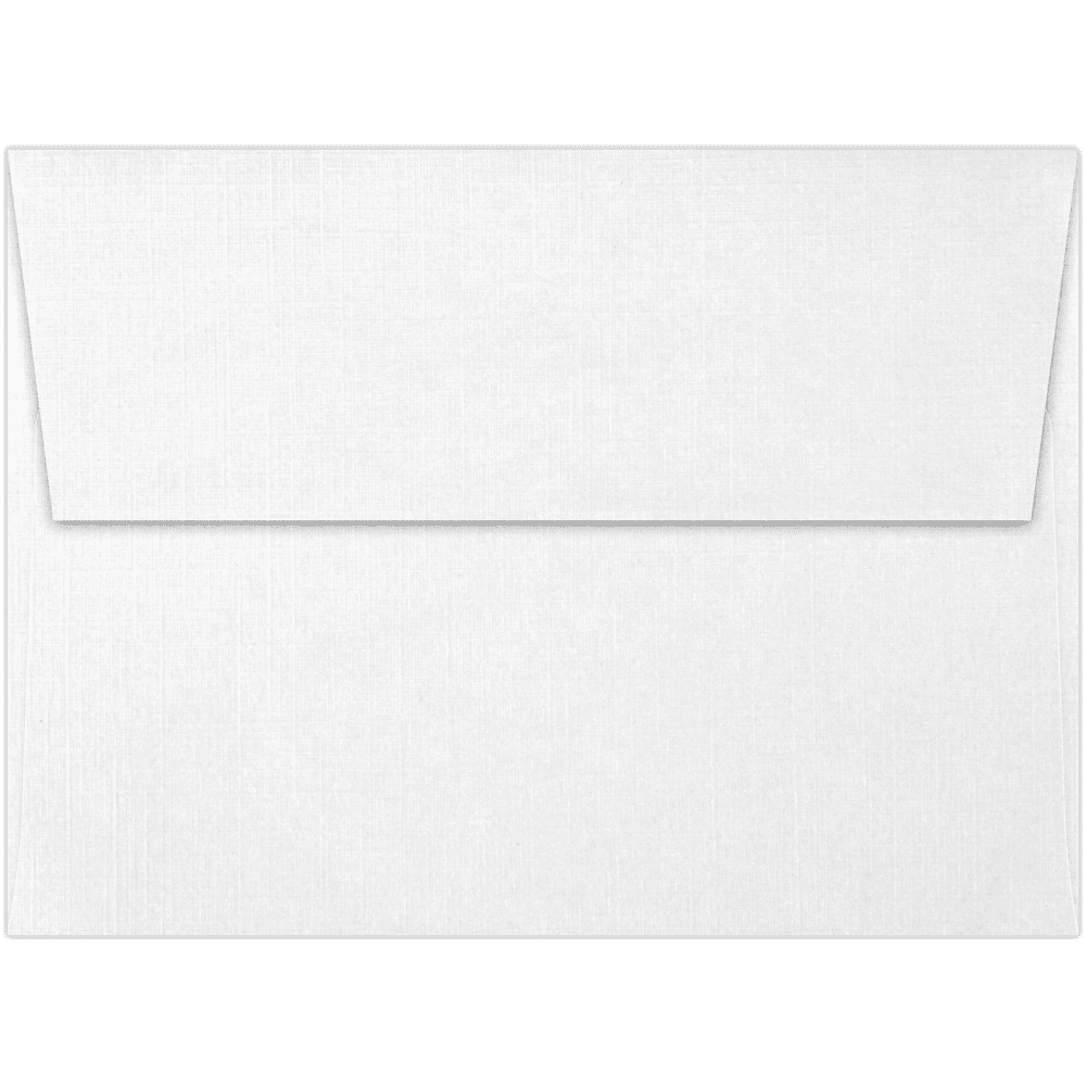 LUXPaper A6 Peel & Press Invitation Envelopes, 4 3/4 x 6 1/2, 80lb. White Linen, 250 Pack