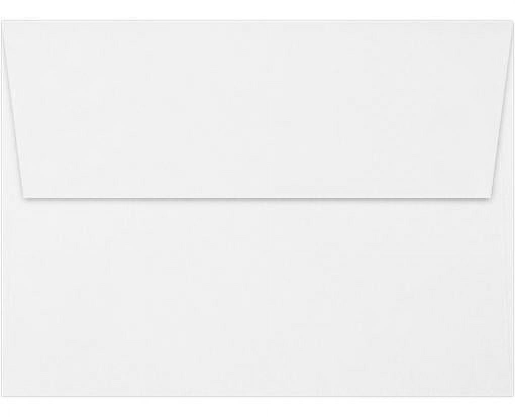 LUXPaper A7 Classic Crest Invitation Envelopes, 5 1/4 x 7 1/4, Avon Brilliant White, 70lb, 50 Pack
