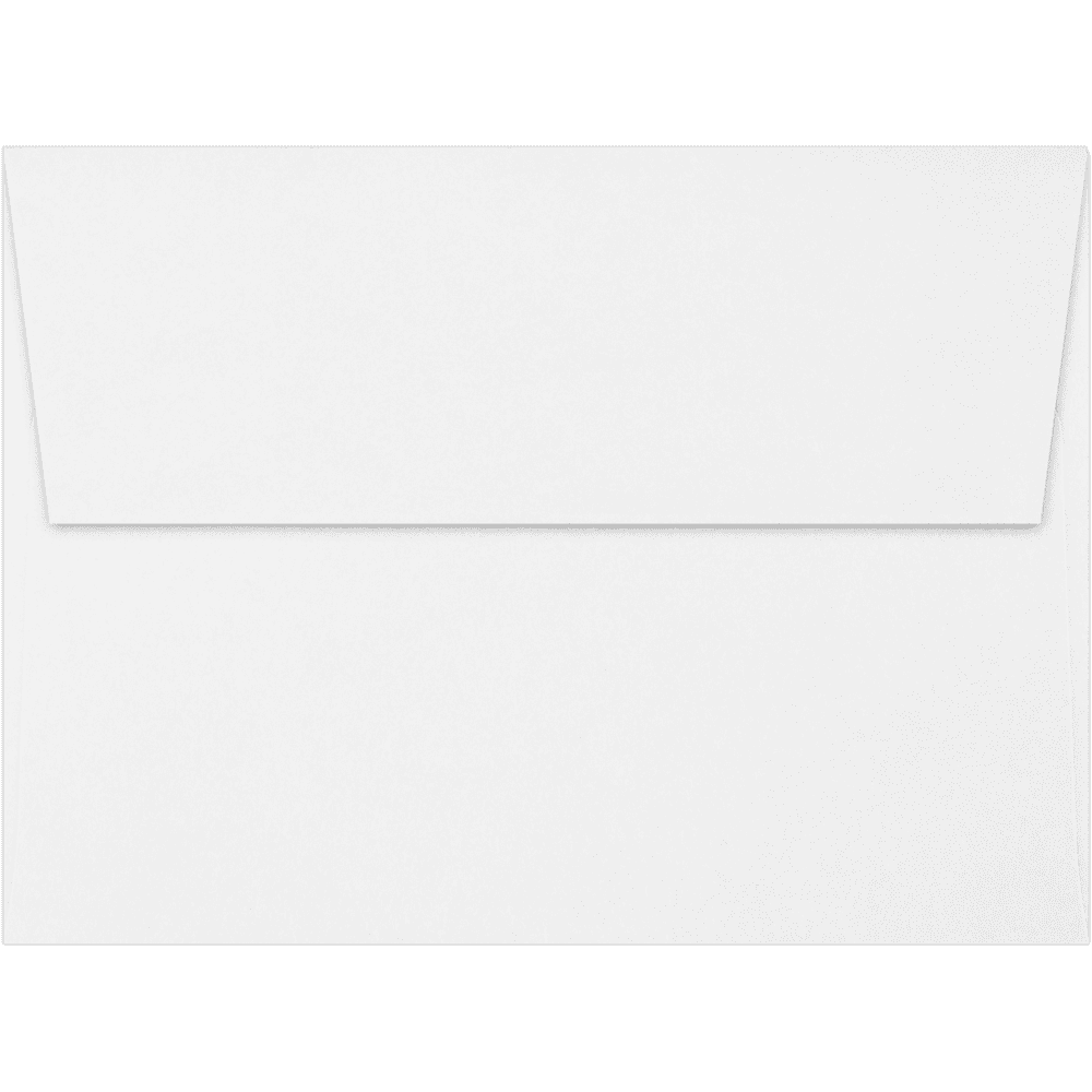 LUXPaper A7 Classic Crest Invitation Envelopes, 5 1/4 x 7 1/4, Solar White, 70lb, 50 Pack