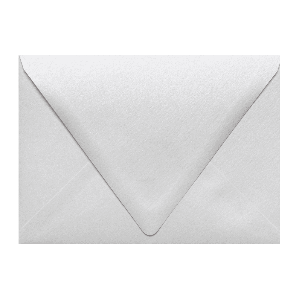 LUXPaper A7 Contour Flap Envelopes, 5 1/4 x 7 1/4, 80 lb. Crystal Metallic, 250 Pack