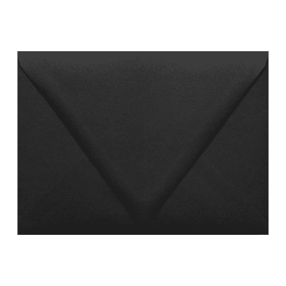 LUXPaper A7 Contour Flap Invitation Envelopes, 5 1/4 x 7 1/4, Midnight Black, 80lb, 1,000 Pack